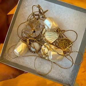 Betsey Johnson seashell long necklace